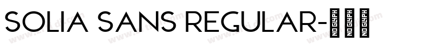 Solia Sans Regular字体转换 Solia Sans Regular字体转换